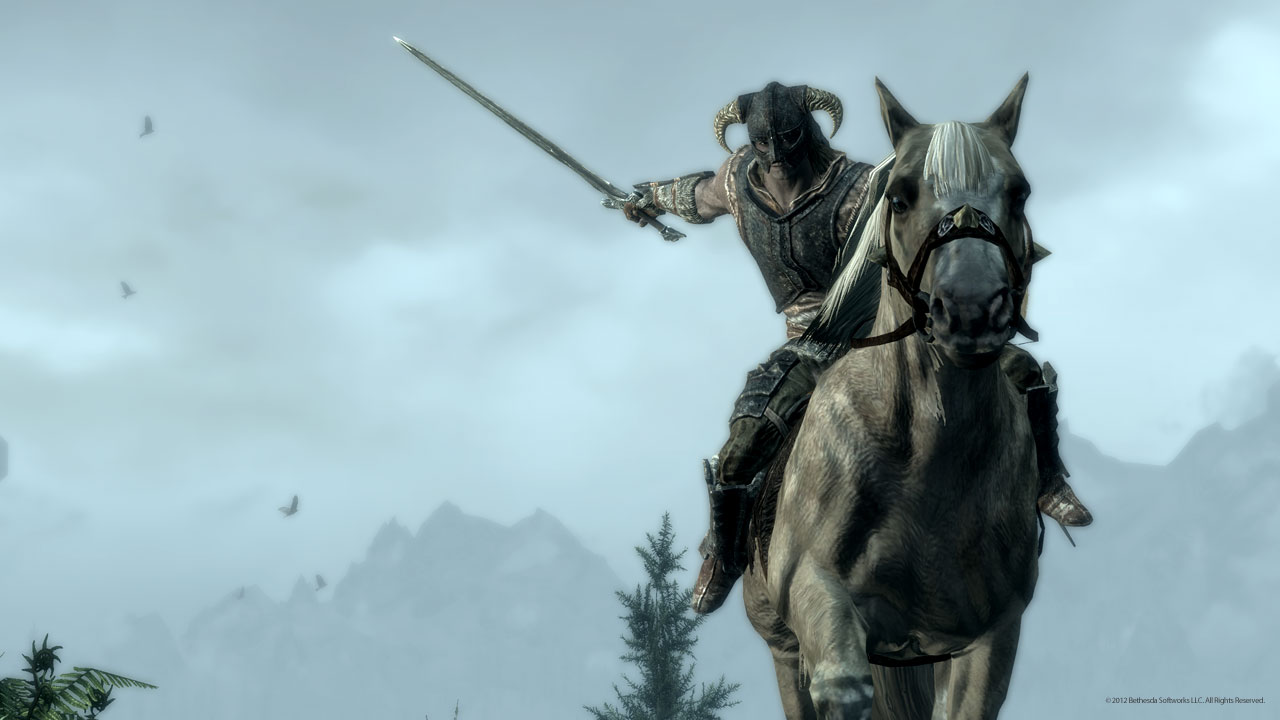 Skyrim: harc lóhátról Skyrim: harc lóhátról