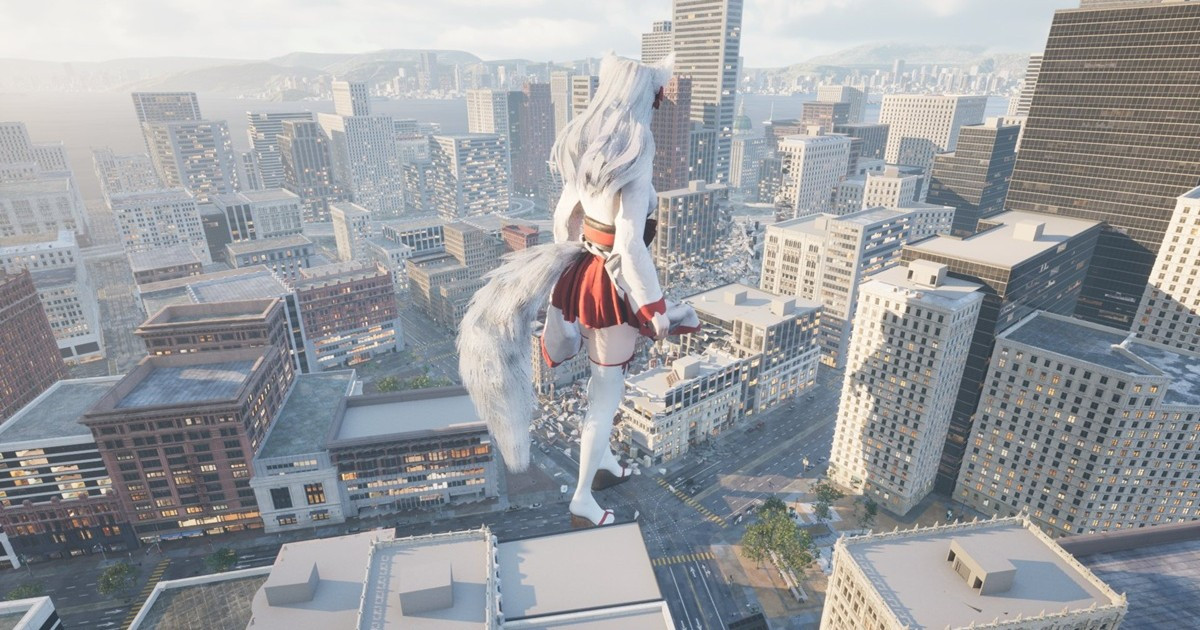 Ebben a játékban egy óriási nővel taposhatsz szét egy komplett várost