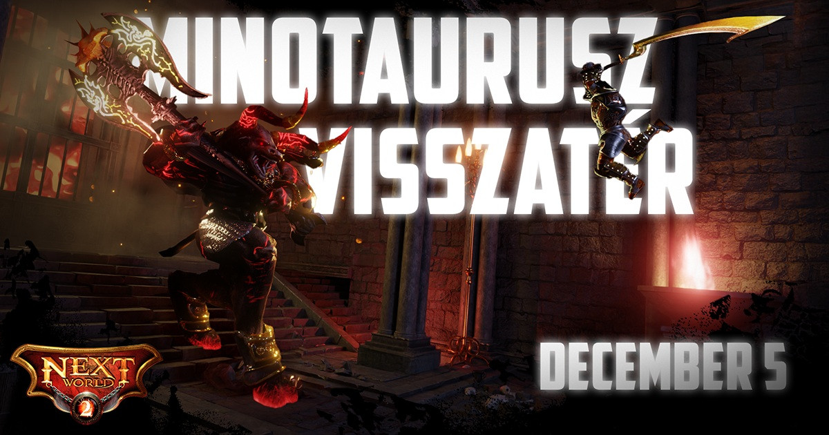 Közel 1 millió forint értékű díjazással indul a NextWorld2 új Minotaurusz szervere!