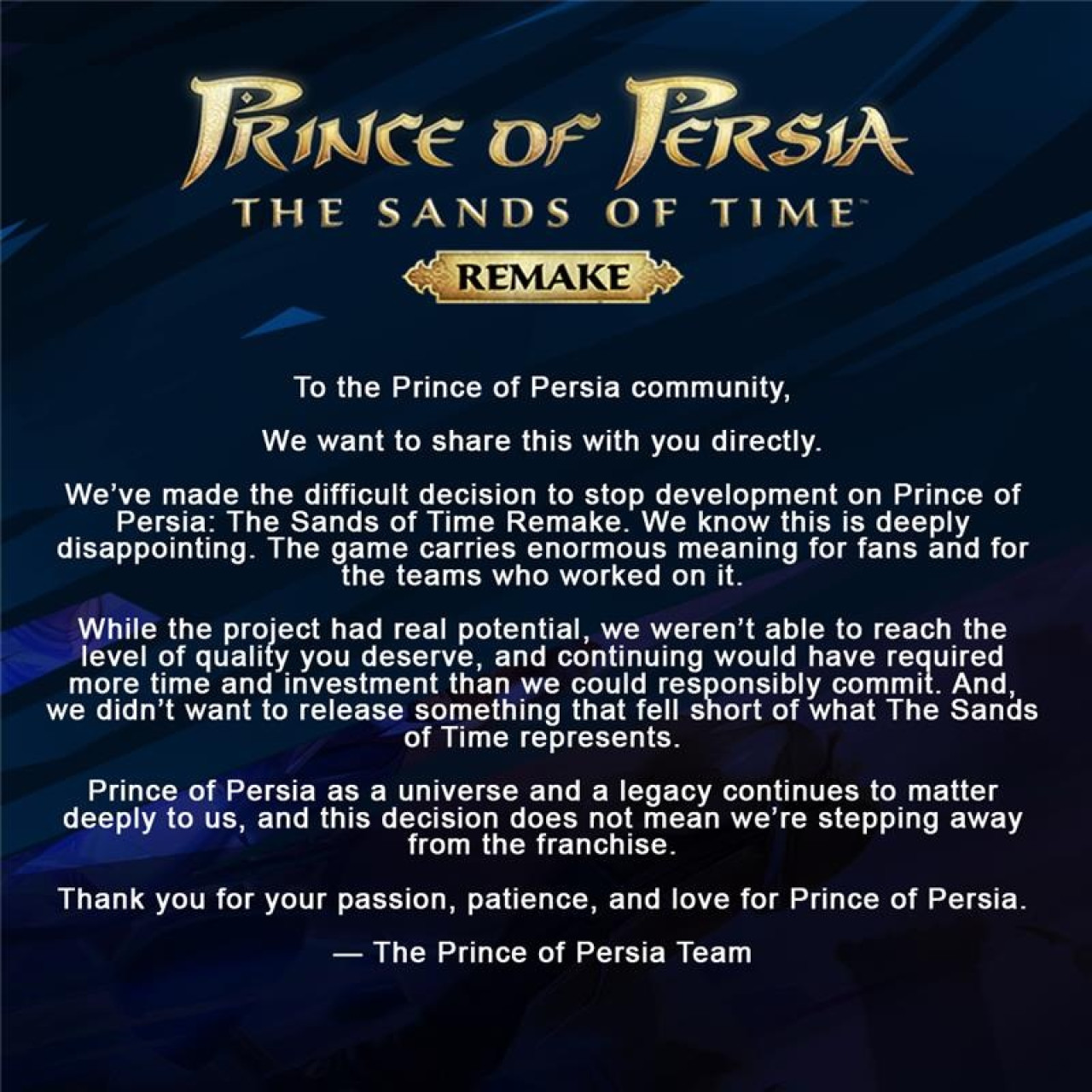 Forrás: Prince of Persia / X