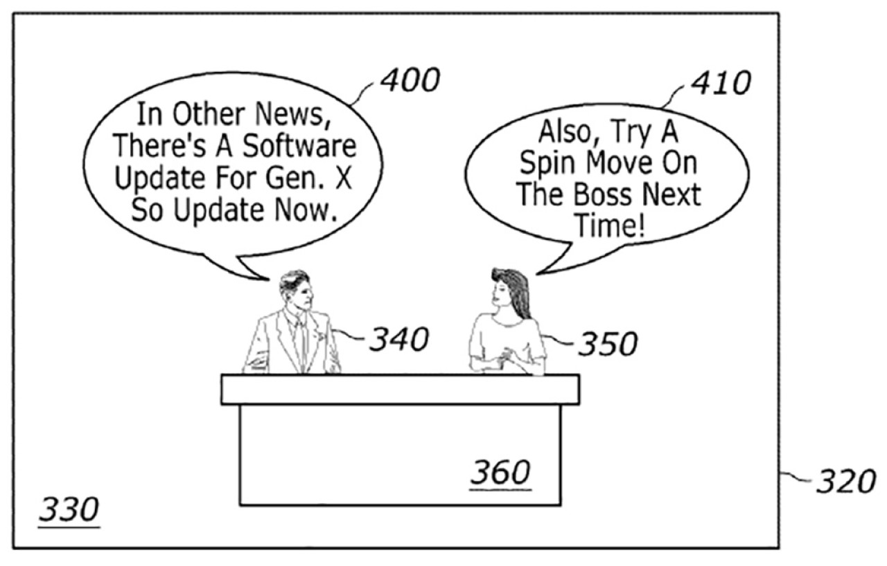 Ábra az LLM-Based Generative Podcasts for Games szabadalmi dokumentumából - Forrás: WIPO