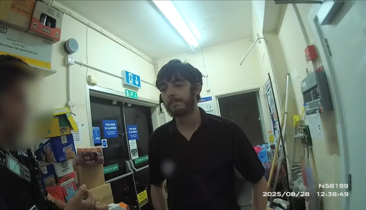 Carlo Tritta letartóztatása (Hampshire Constabulary/PA)