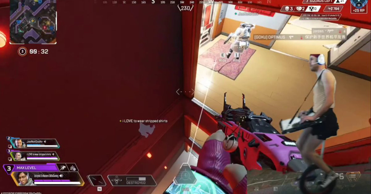 Egykerekűn ülve érte el a Master rangot Apexben, és ő lett a net új kedvence