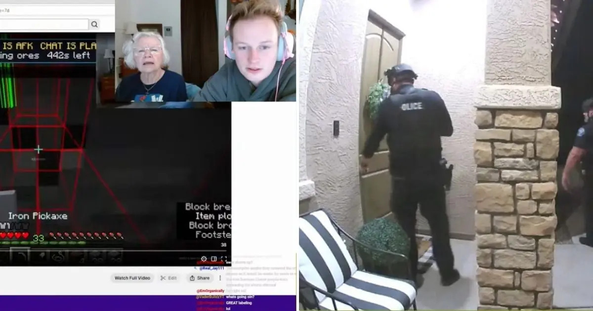 Élő adásban rohanta le a SWAT az 81 éves Minecraft-mamit, de ő csak nevettet rajta
