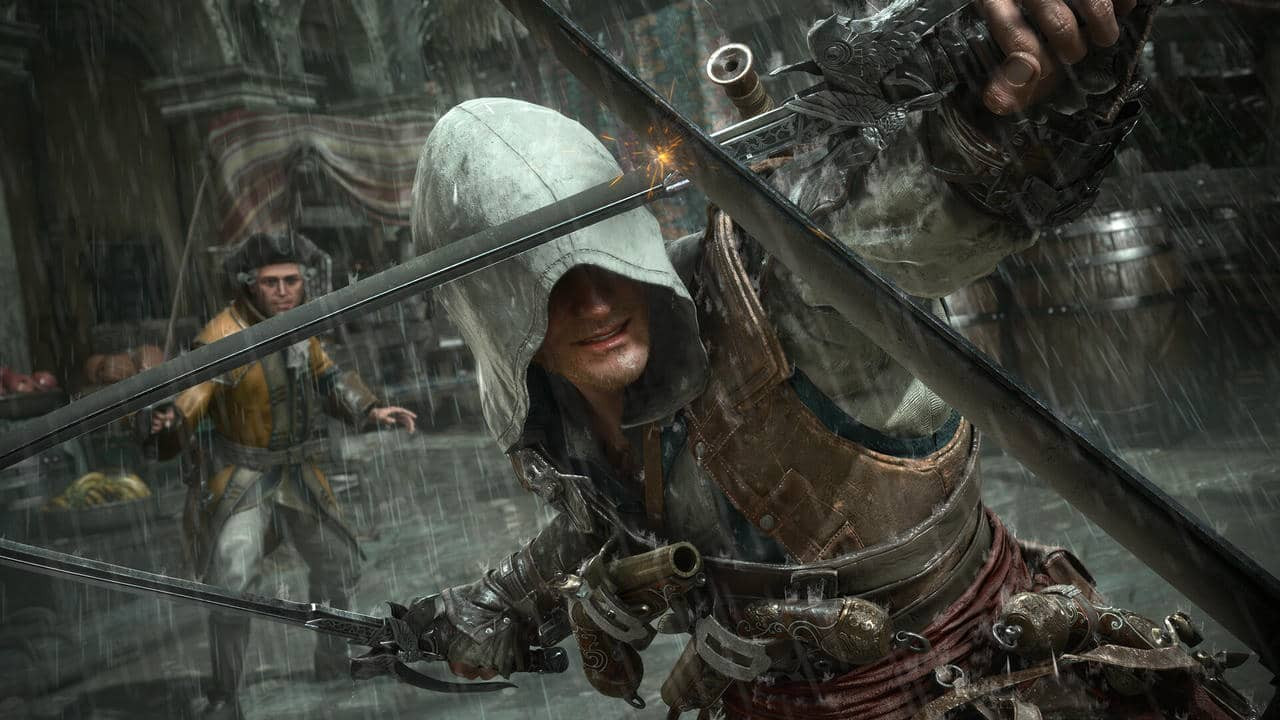 Harcoló Edward Kenway az Assassin's Creed Black Flag Resyncedben - forrás: Ubisoft
