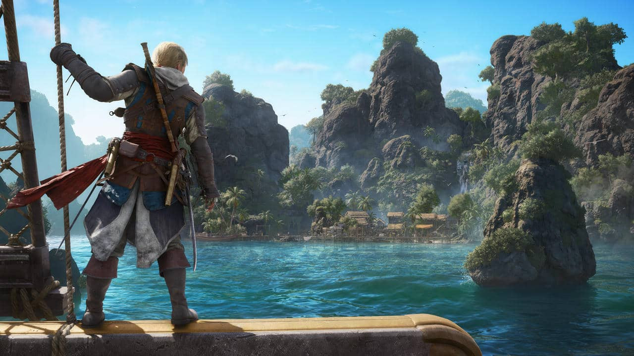 Edward Kenway a Jackdaw (Csóka) fedélzetén az Assassin's Creed Black Flag Resyncedben - forrás: Ubisoft