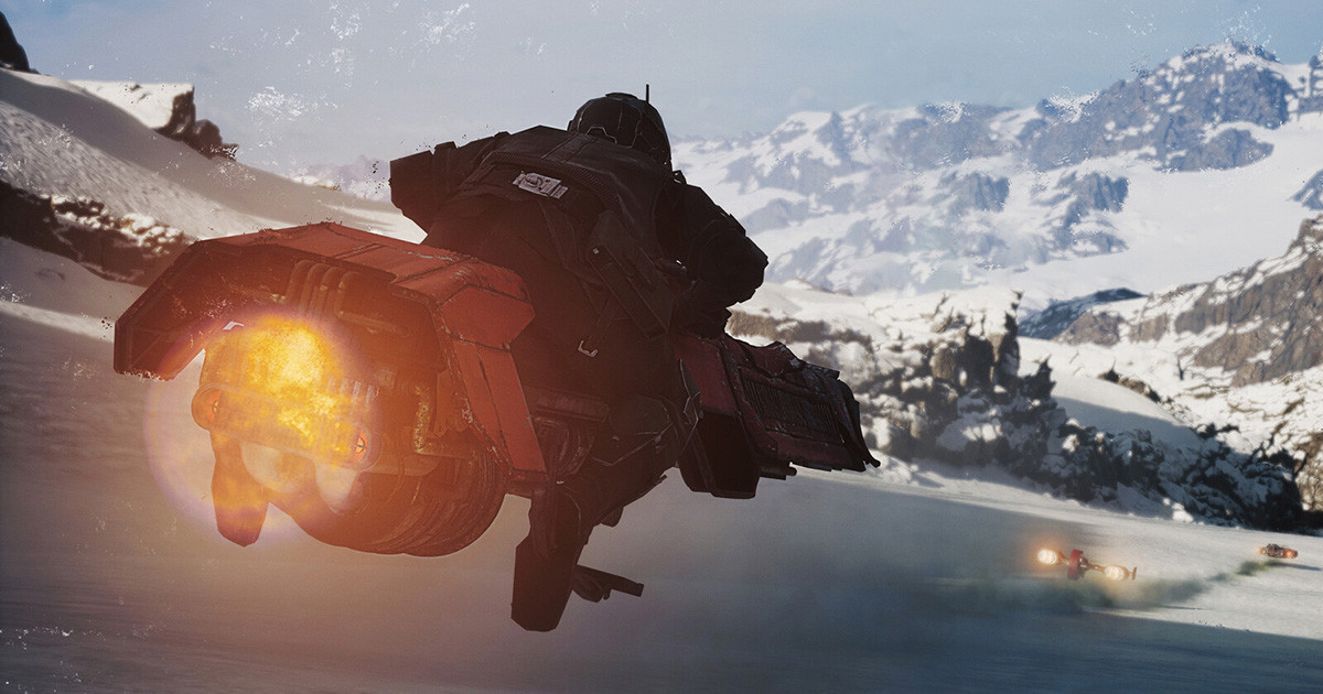 Tiszta életveszély a Star Wars: Galactic Racer speeder bike-jain száguldani