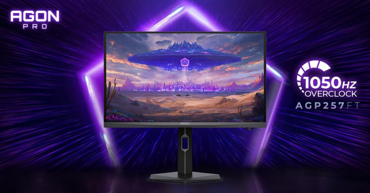 AGON PRO AGP257FT: natív 1000 Hz, 1050 Hz-re túlhajtható, 0,1 ms MPRT