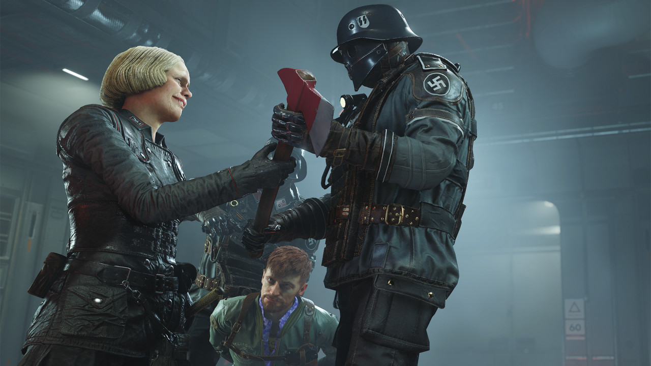 A hölgy természetesen nem favágásra készül. Forrás: Steam