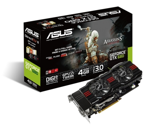 ASUS GeForce GTX DirectCU II kártyák, Assassin's Creed III-mal ASUS GeForce GTX DirectCU II kártyák, Assassin's Creed III-mal