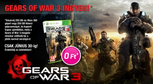 Ingyen van a Gears of War 3 - Friss! Ingyen van a Gears of War 3 - Friss!