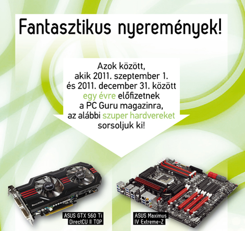Nyerj szuper hardvereket! Nyerj szuper hardvereket!