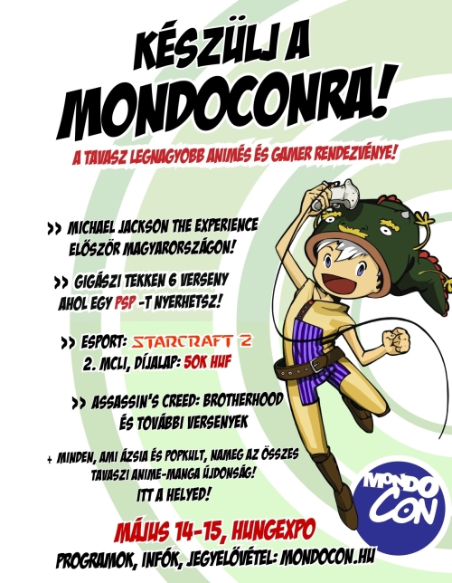 Téged is vár a MondoCon 2011! Téged is vár a MondoCon 2011!