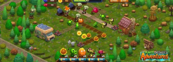 Facebookon a Plants vs Zombies