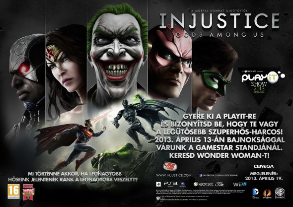 Injustice: Gods Among Us bajnokság a PlayIT-en! Injustice: Gods Among Us bajnokság a PlayIT-en!