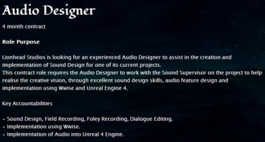 Unreal 4-gyel dolgozik a Lionhead Studios