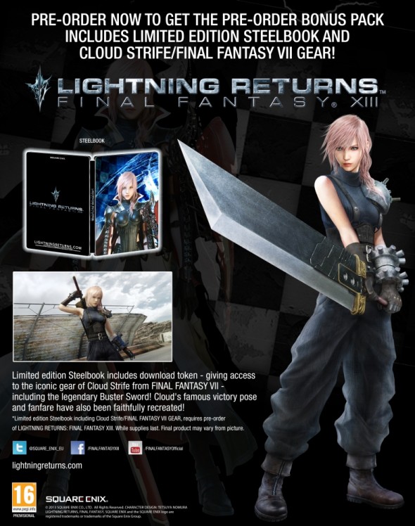 Lightnig Returns: Final Fantasy XIII előrendelői csomag