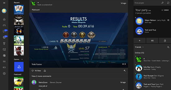 Windows 10 Xbox App