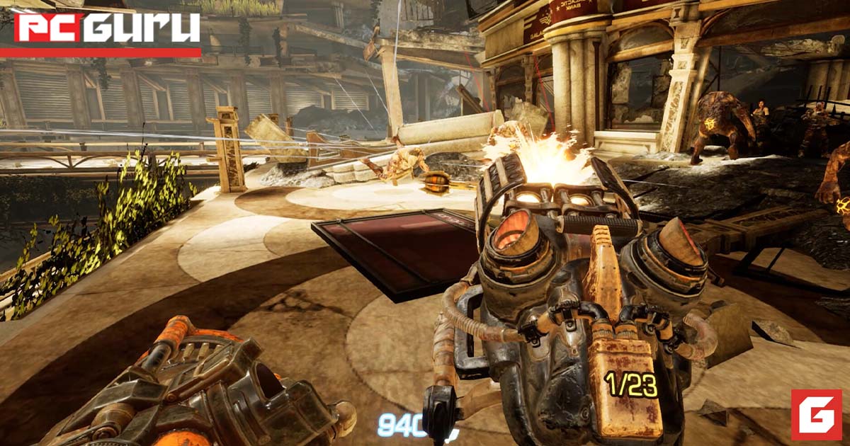 Throw bullets at a monster the size of Godzilla in Bulletstorm VR